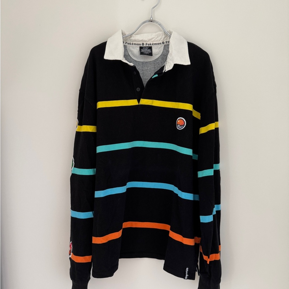 Pokemon Black and Yellow Striped Long Sleeve
